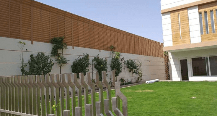 تركيب سواتر خشب بلاستيكي في جيزان