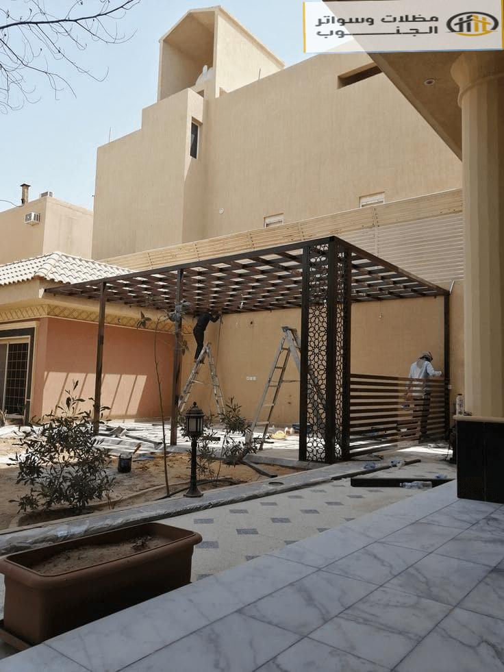 تركيب مظلات برجولات اسطح في جيزان